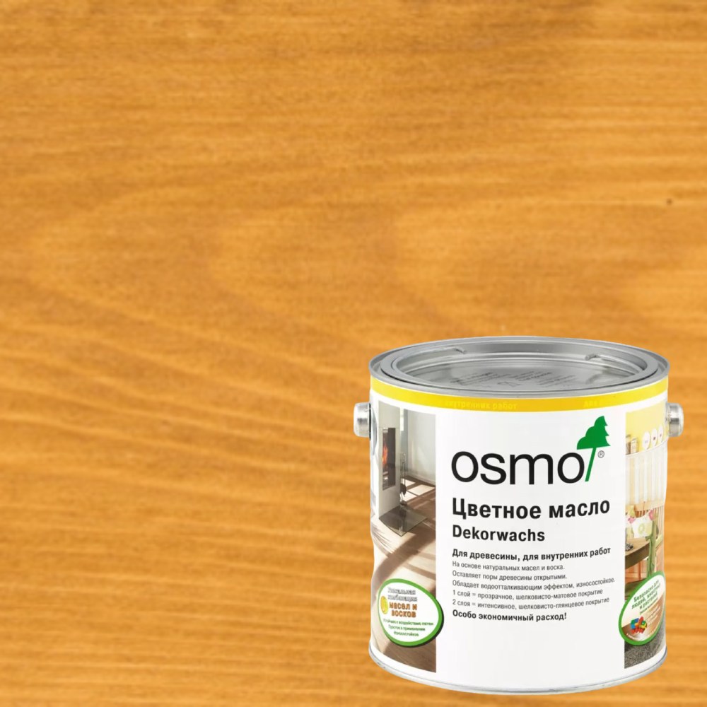 Масло с твердым воском для дерева Osmo Dekorwachs Transparent цвет 3103 Дуб светлый шелковисто-матовый 0,22 л Масло с твердым воском для дерева Osmo Dekorwachs Transparent цвет 3103 Дуб светлый шелковисто-матовый 0,22 л