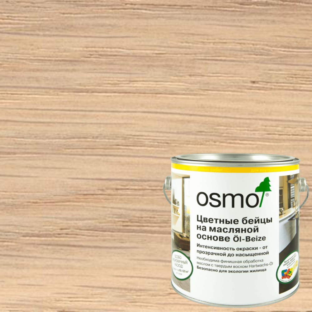 Бейц морилка на масляной основе Osmo Ol-Beize 3519 Натуральный 0,125 л Бейц морилка на масляной основе Osmo Ol-Beize 3519 Натуральный 0,125 л