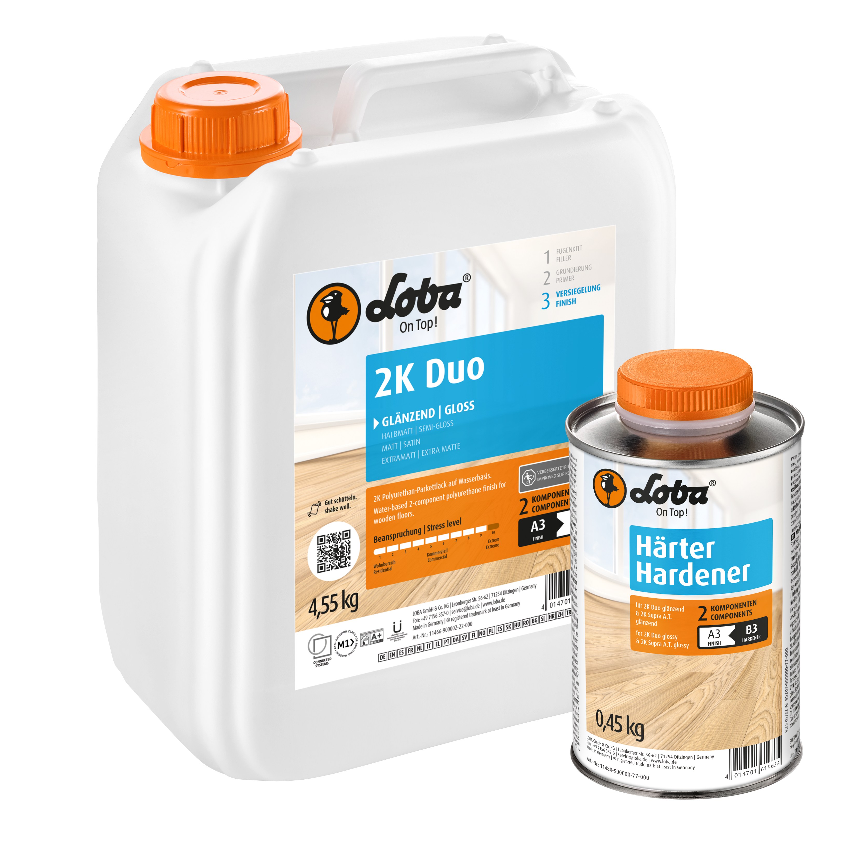 Лак для паркета Loba 2K DUO глянцевый 5 кг Лак для паркета Loba 2K DUO глянцевый 5 кг