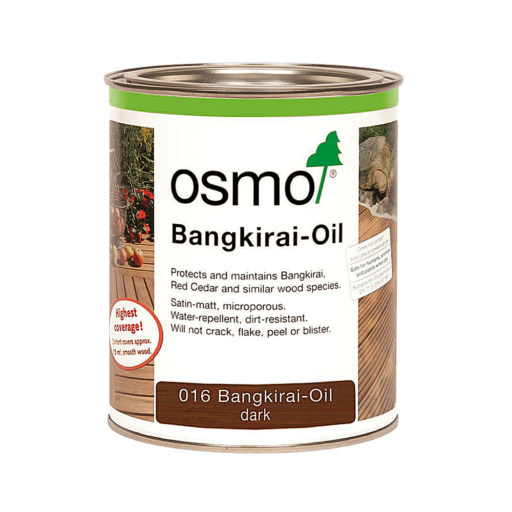 Масло для террас Osmo Terrassen-Ole цвет 016 Темное Бангкирай шелковисто-матовое 0,75 л