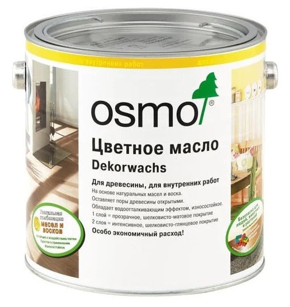 Цветное масло Osmo Dekorwachs Creativ 3188 Снег 0,75 л Цветное масло Osmo Dekorwachs Creativ 3188 Снег 0,75 л