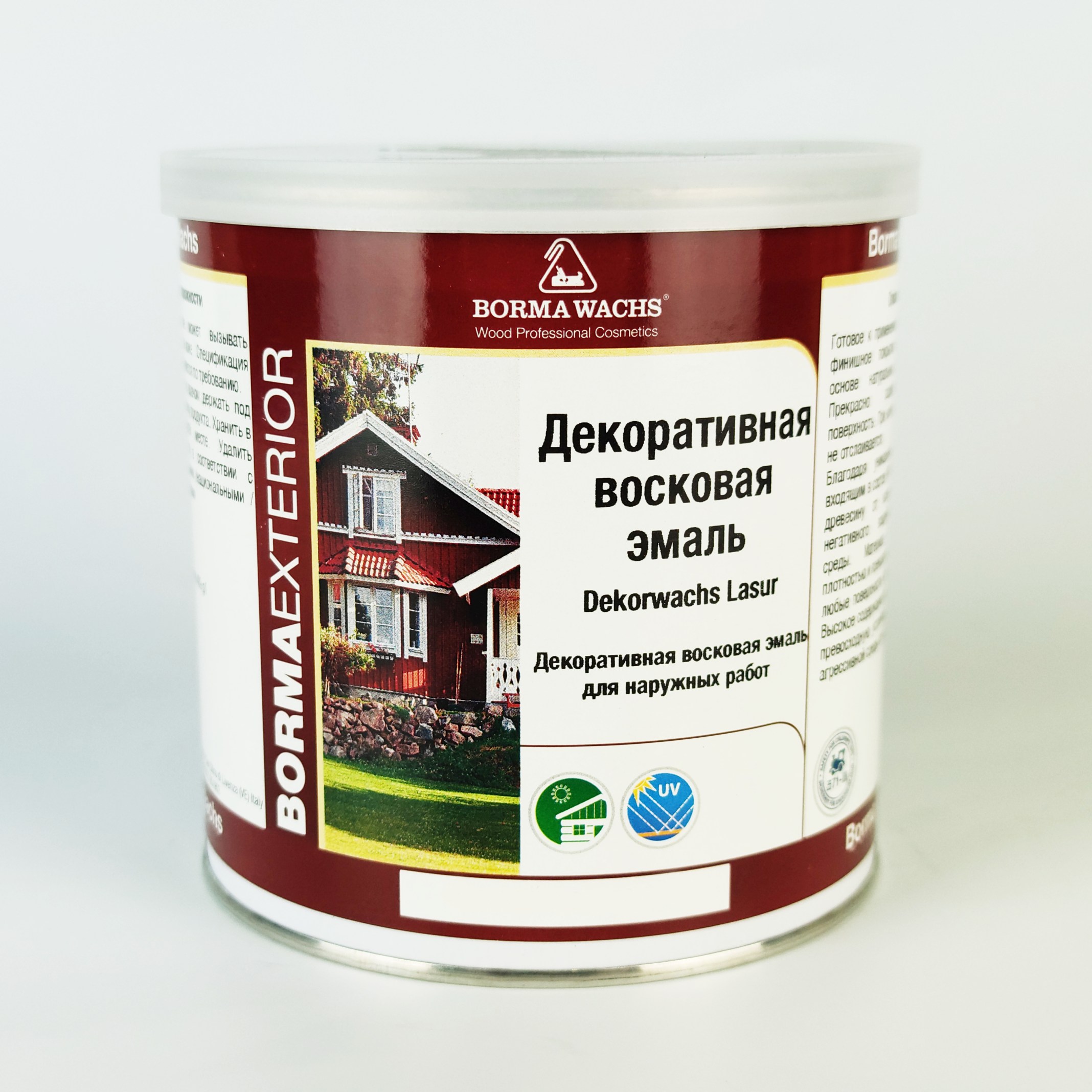 Эмаль восковая для дерева Borma Dekorwachs Lasur 3320VOC-DEC 81 Светло-оливковый 0,75 л