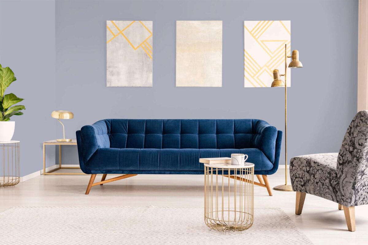 Обои Hygge 77 Colors Blue C8 02 10,05×1 фото в интерьере Обои Hygge 77 Colors Blue C8 02 10,05×1 фото в интерьере