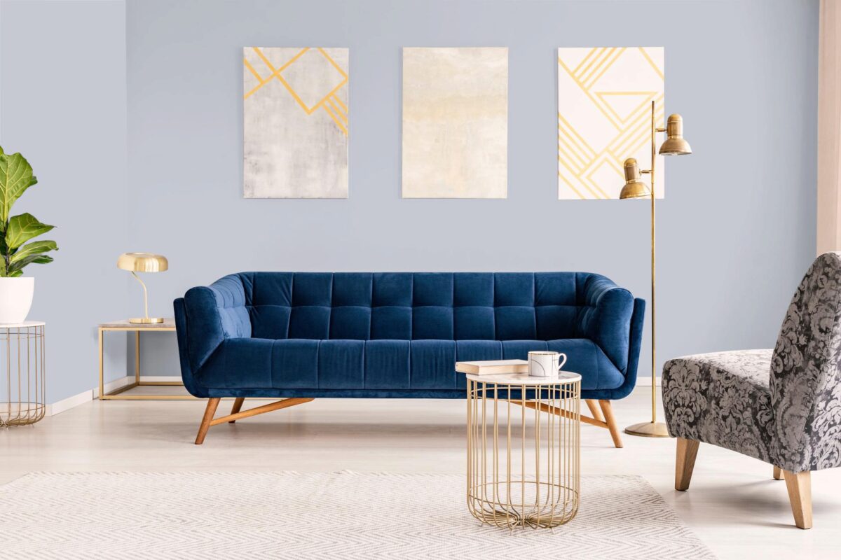 Обои Hygge 77 Colors Blue C8 03 10,05×1 фото в интерьере Обои Hygge 77 Colors Blue C8 03 10,05×1 фото в интерьере