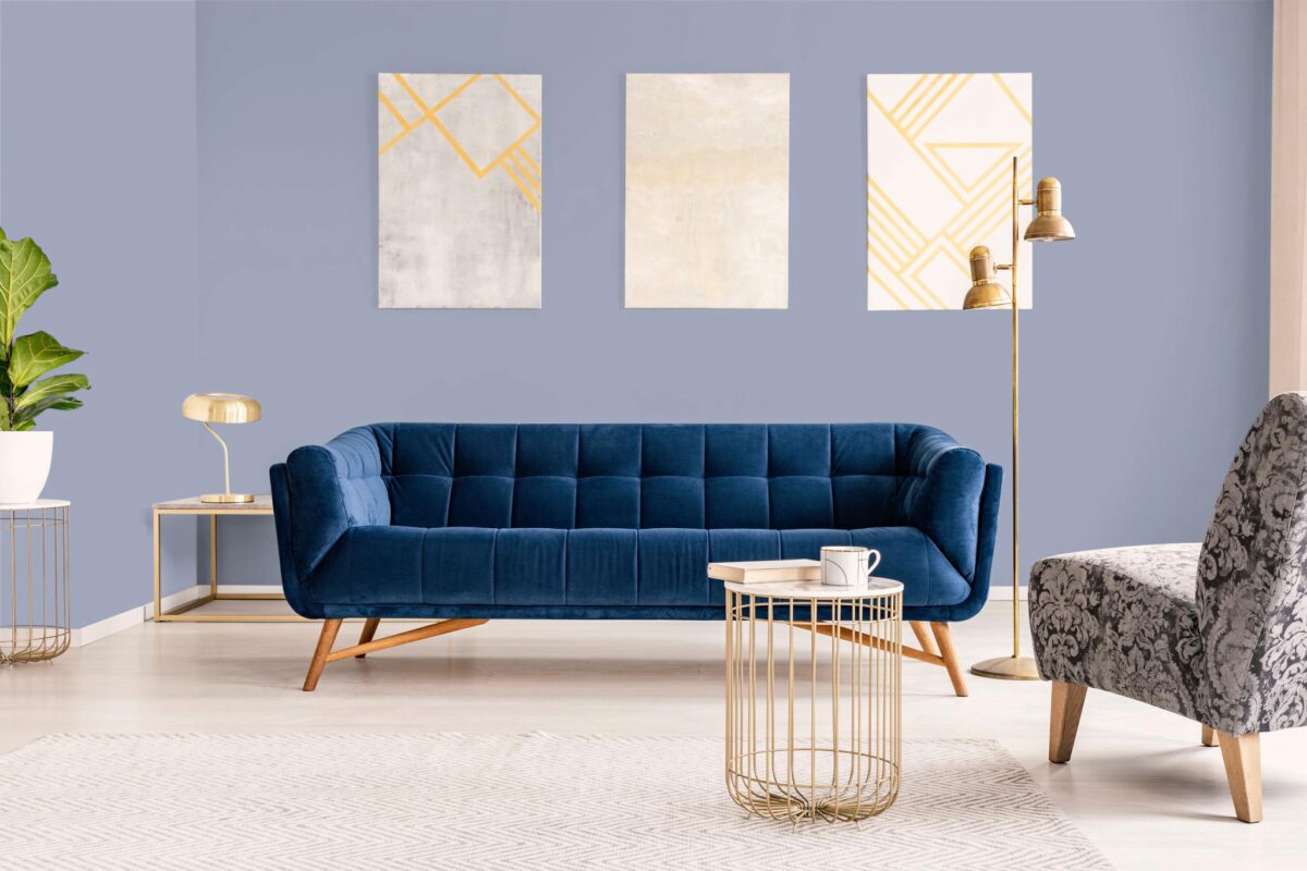 Обои Hygge 77 Colors Blue C8 04 10,05×1 фото в интерьере Обои Hygge 77 Colors Blue C8 04 10,05×1 фото в интерьере