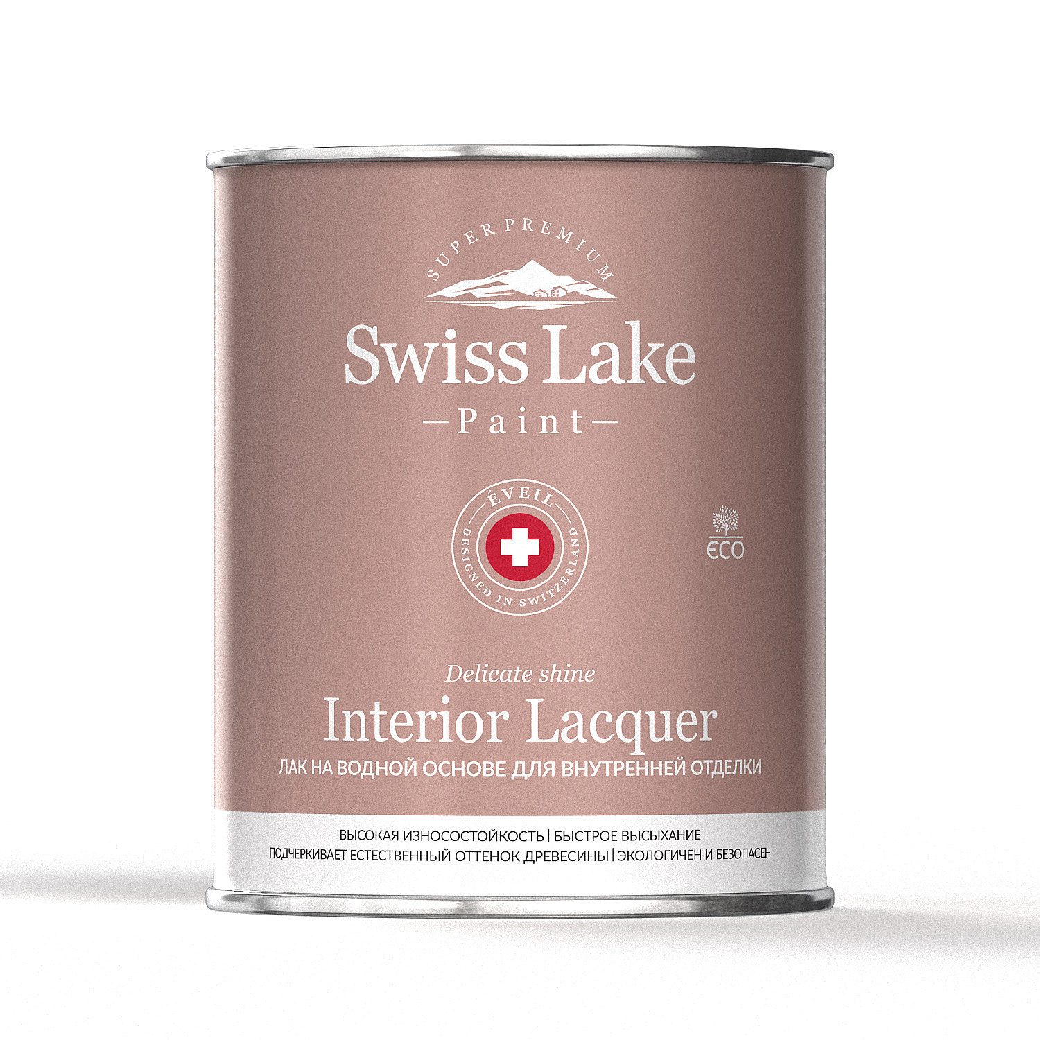 Лак интерьерный Swiss Lake Interior Lacquer Chalet Crans-Montana CR 001 глянцевый 0,9 л Лак интерьерный Swiss Lake Interior Lacquer Chalet Crans-Montana CR 001 глянцевый 0,9 л