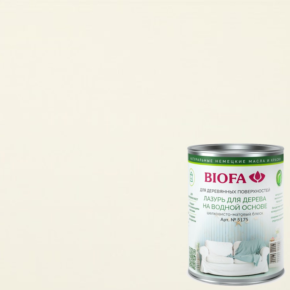 Лазурь для дерева Biofa 5175 цвет 5116 Шампань 0,125 л Лазурь для дерева Biofa 5175 цвет 5116 Шампань 0,125 л