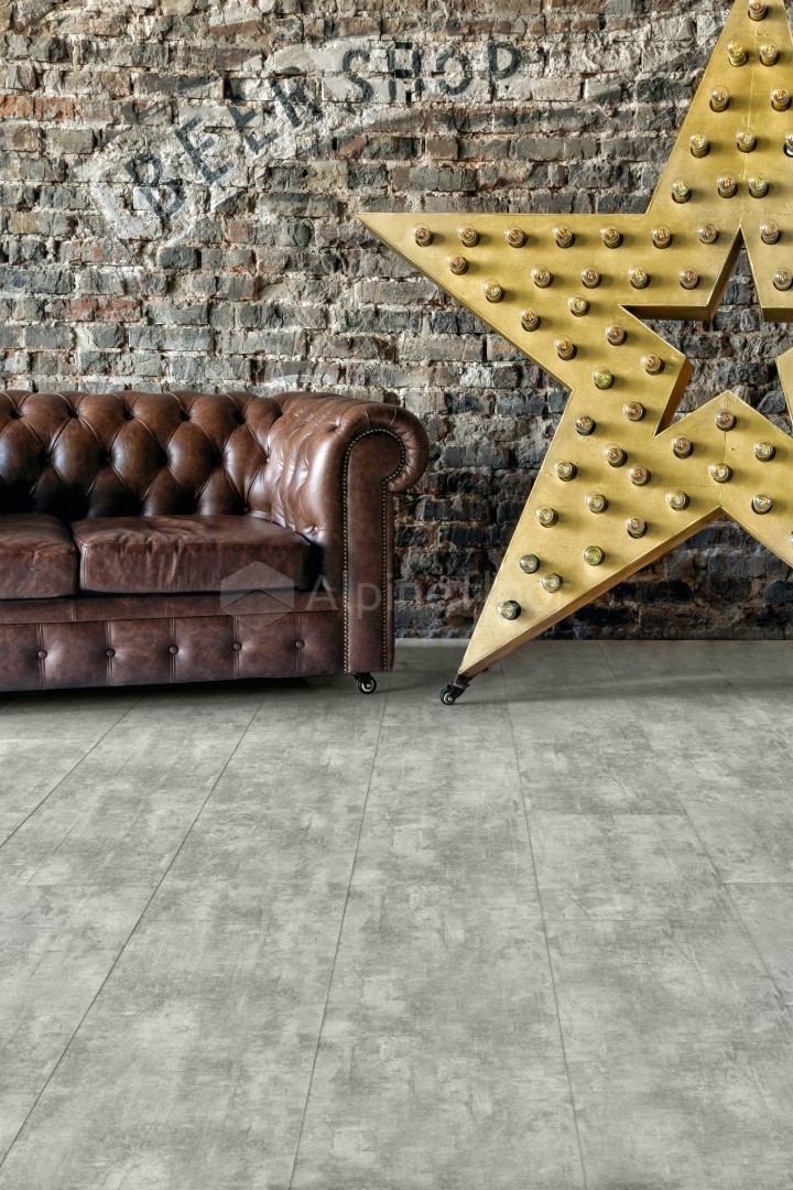 Кварцвиниловый SPC ламинат Alpine Floor Stone Mineral Core Ратленд ECO 4-6 609,6×304,8×4 фото в интерьере