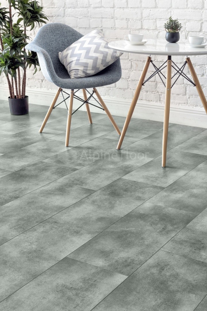 Кварцвиниловый SPC ламинат Alpine Floor Stone Mineral Core Бристоль ECO 4-8 609,6×304,8×4 фото в интерьере