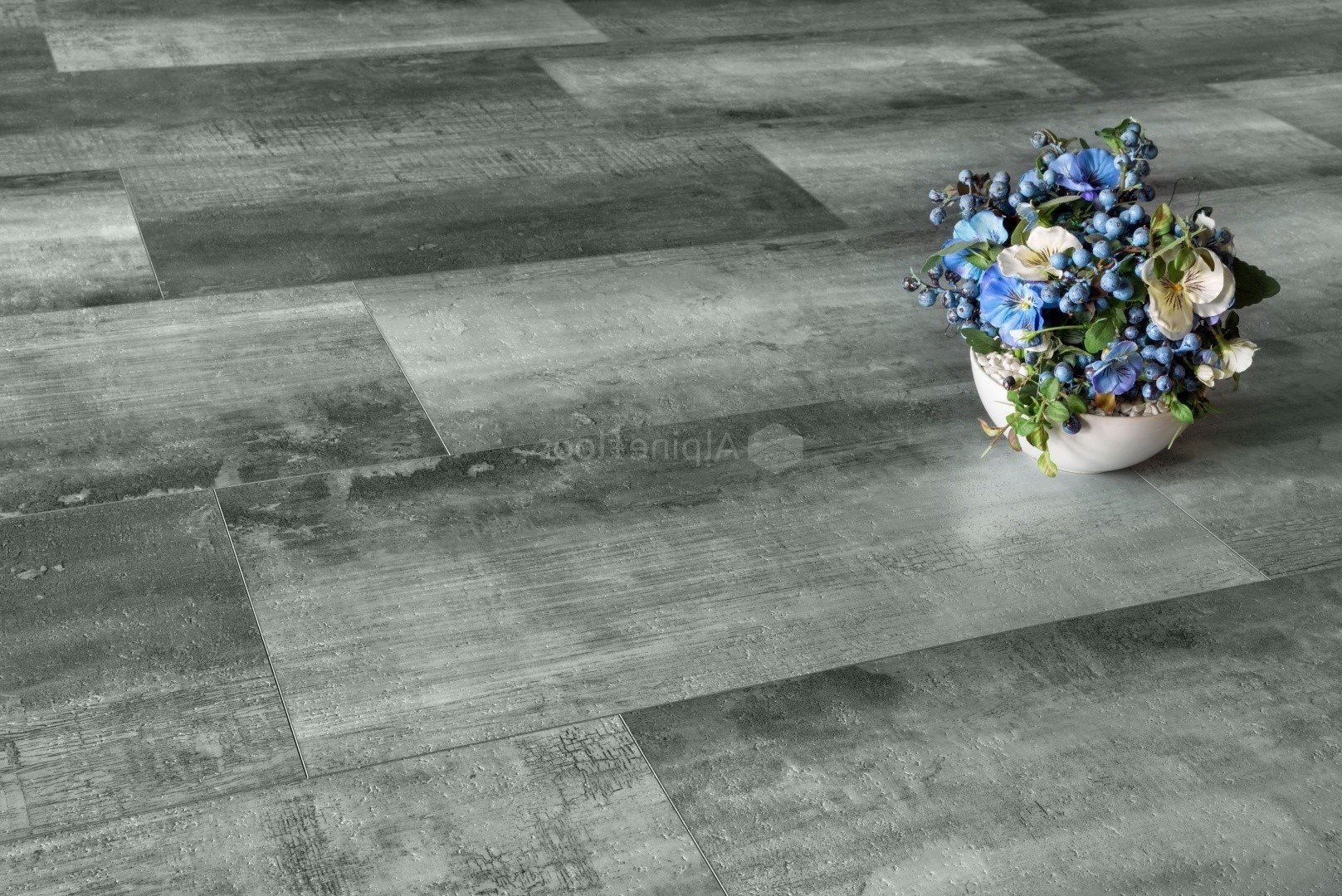 Кварцвиниловый SPC ламинат Alpine Floor Stone Mineral Core Корноулл ECO 4-10 609,6×304,8×4 фото в интерьере