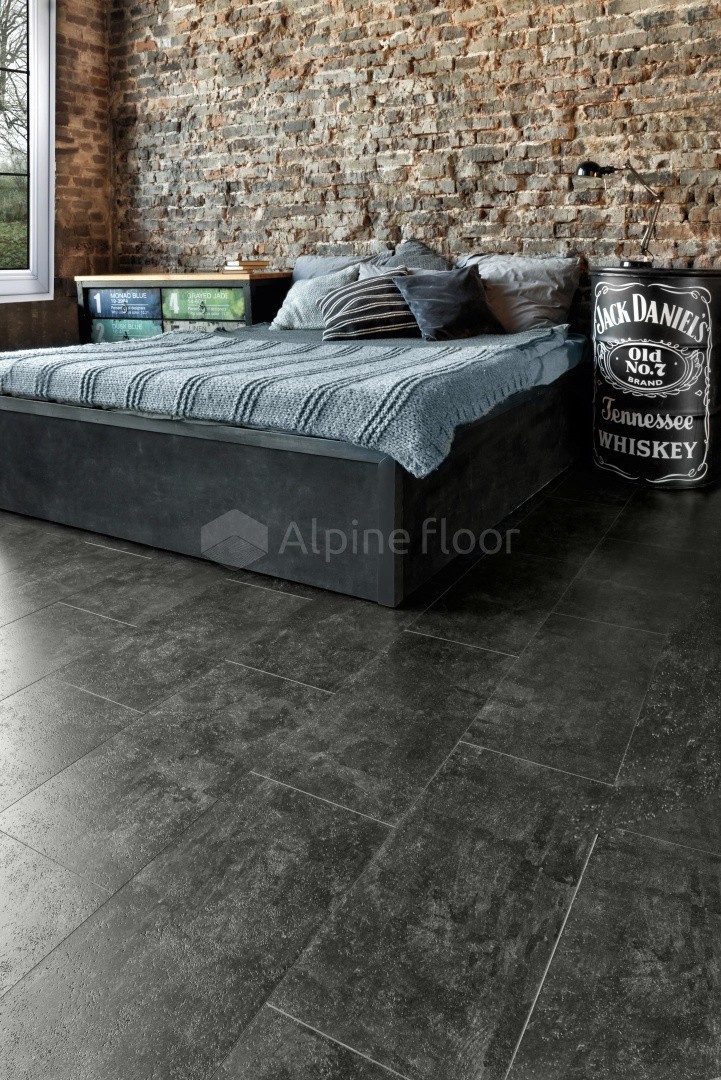 Кварцвиниловый SPC ламинат Alpine Floor Stone Mineral Core Ларнака ECO 4-11 609,6×304,8×4 фото в интерьере