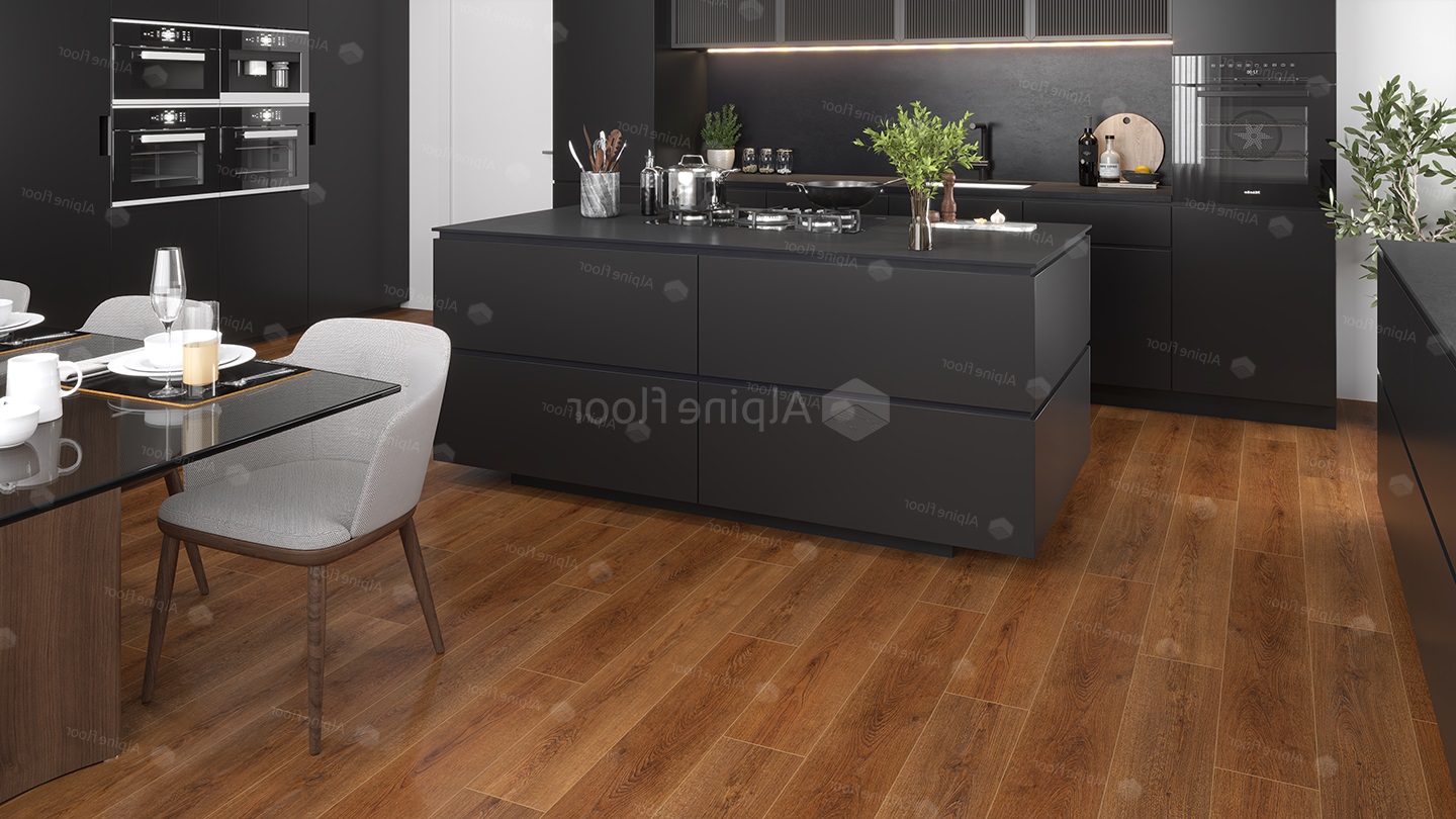 Кварцвиниловый SPC ламинат Alpine Floor Grand Sequoia Гранд ECO 11-32 1220×183×4 фото в интерьере