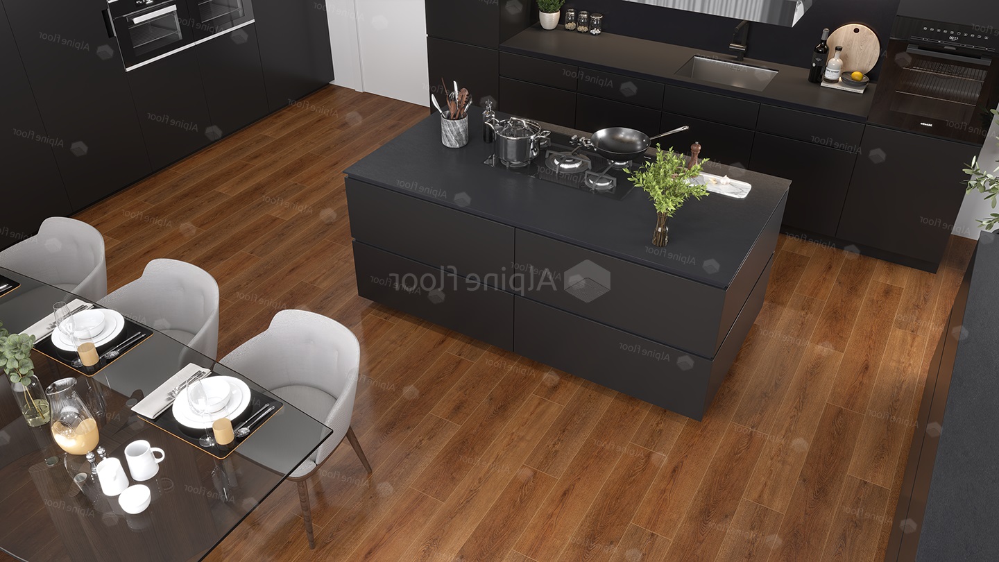 Кварцвиниловый SPC ламинат Alpine Floor Grand Sequoia Гранд ECO 11-32 1220×183×4 фото в интерьере