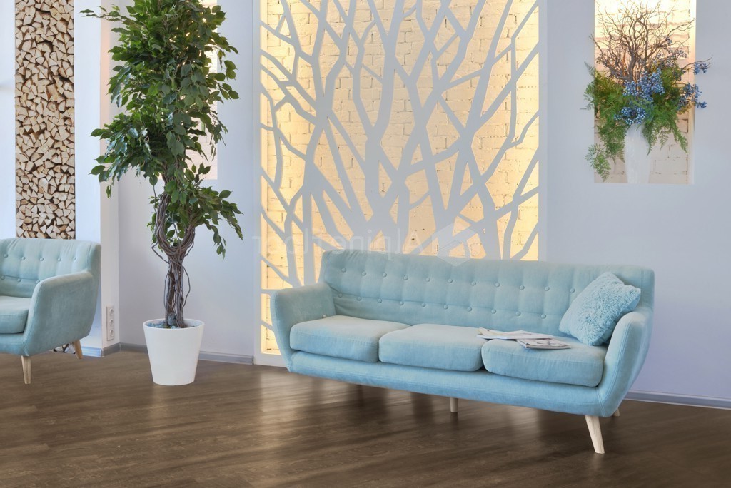 Кварцвиниловая плитка Alpine Floor клеевая Ultra Дуб Рустикальный ECO 5-8 1219,2×184,15×2 фото в интерьере