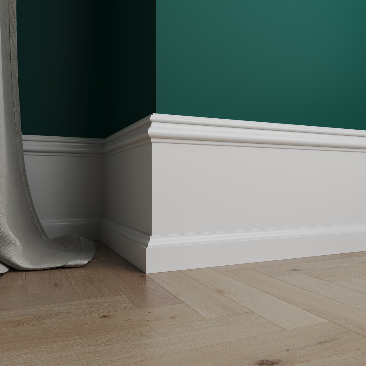 Плинтус под покраску Ultrawood Base 5801 i 2000×180×18 Плинтус под покраску Ultrawood Base 5801 i 2000×180×18