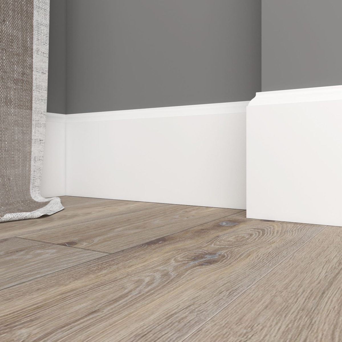 Плинтус под покраску Ultrawood Base 008 i 2000×134×12 фото в интерьере