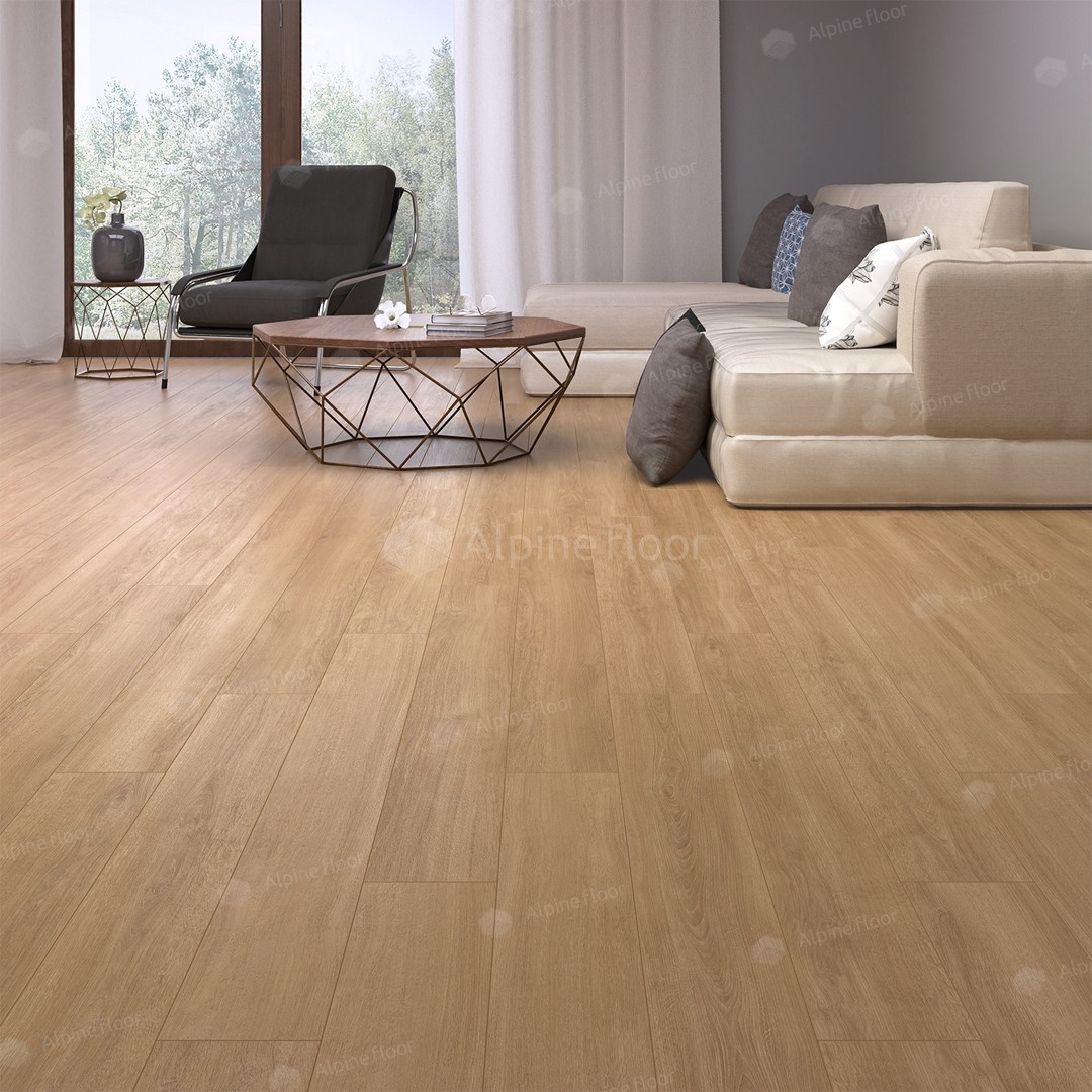 Ламинат Alpine Floor Albero Дуб Медовый А1010 1380×142,5×10 фото в интерьере