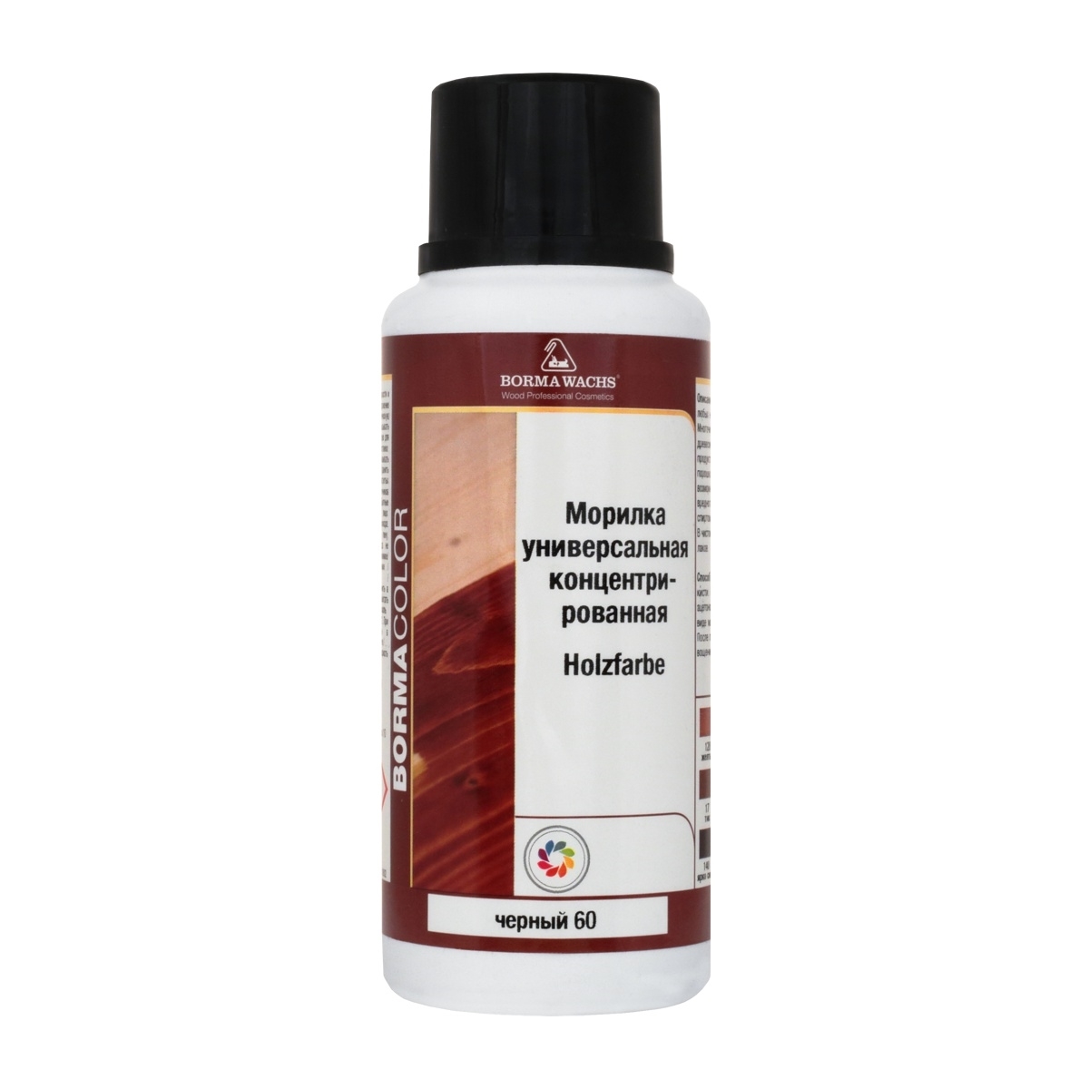 Морилка Borma Holzfarbe 60 Черный 3000NE 0,25 л