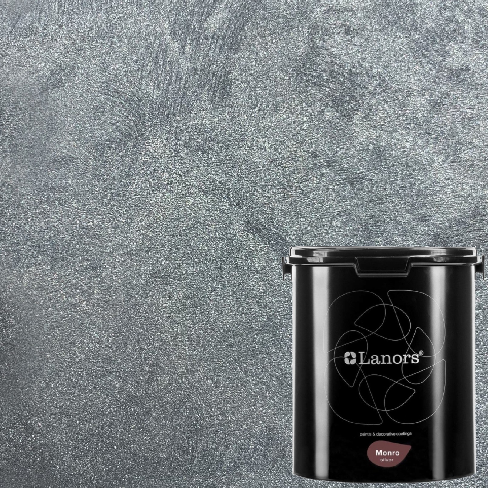 Краска декоративная Lanors Monro Silver MS_064 3 кг Краска декоративная Lanors Monro Silver MS_064 3 кг