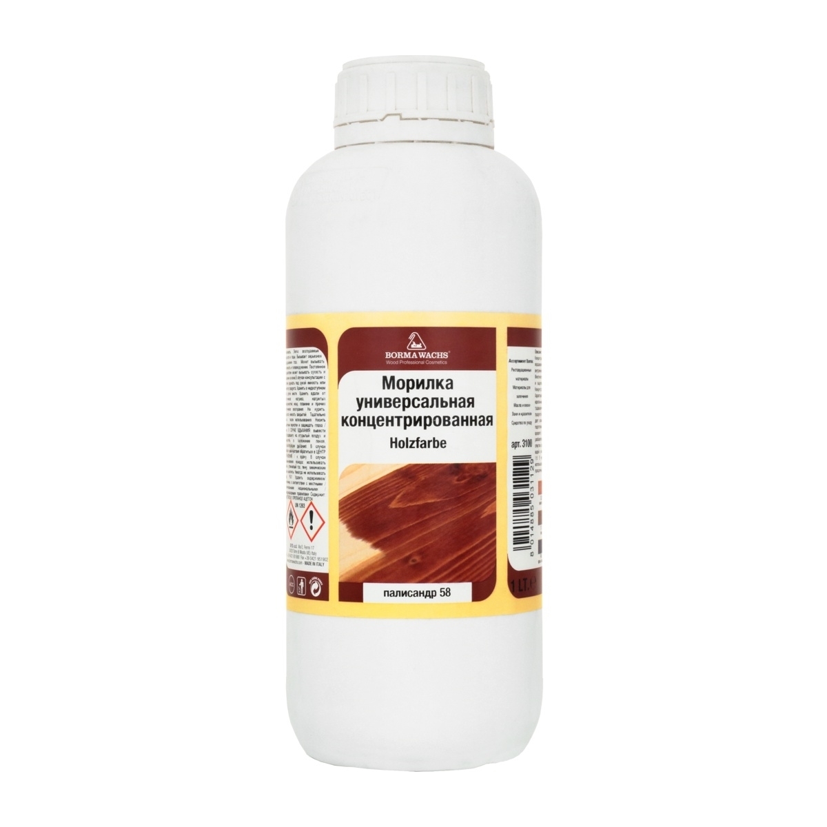 Морилка Borma Holzfarbe 58 Палисандр 3100PA 1 л