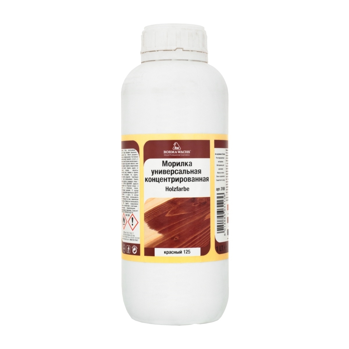 Морилка Borma Holzfarbe 125 Красный 3100RO 1 л