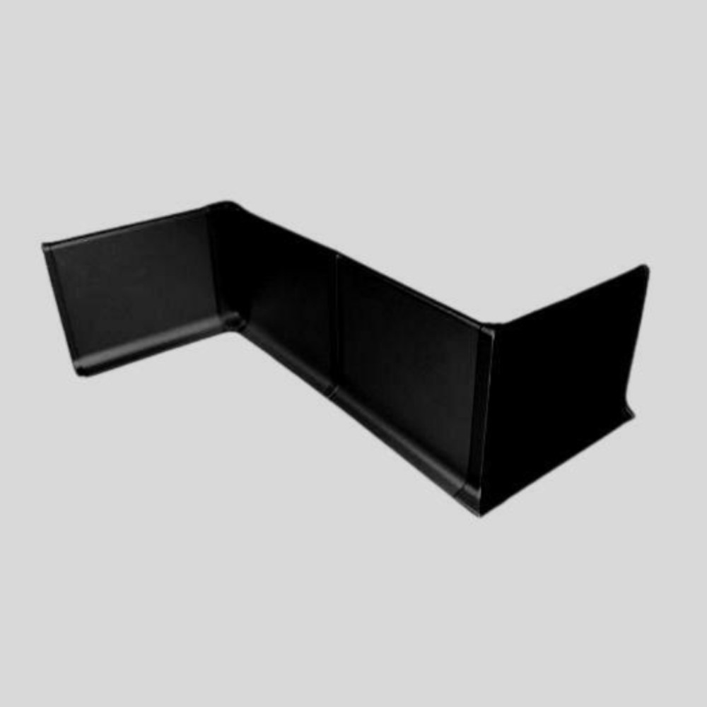 Плинтус алюминиевый Modern Decor L-образный черный 2950×80×10 Плинтус алюминиевый Modern Decor L-образный черный 2950×80×10