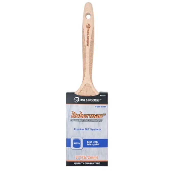 Кисть плоская Rollingdog DOBERMAN X1000 прямая 10269 76,2 мм