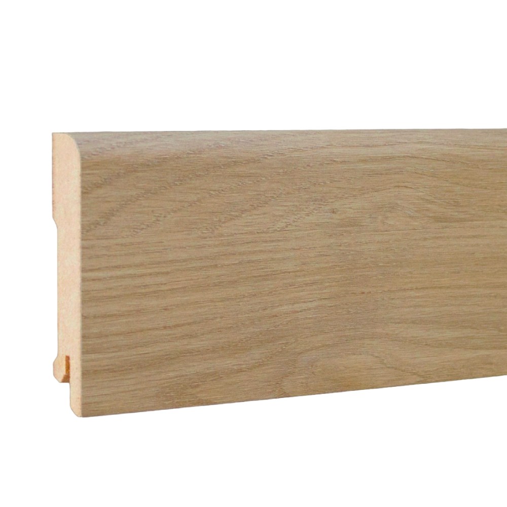Плинтус МДФ ламинированный DeArtio Дуб натуральный B302-11 2050×80×16