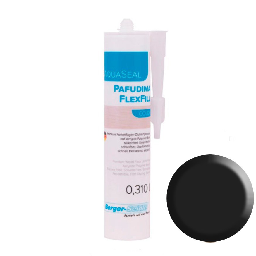 Герметик Berger-Seidle AquaSeal Pafudima FlexFill Color для паркетных швов № 12 Черный 0,31 л