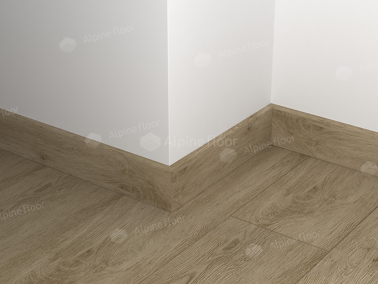 Плинтус Alpine Floor Grand Sequoia Маслина ECO 11-11  2200×80×11 фото в интерьере