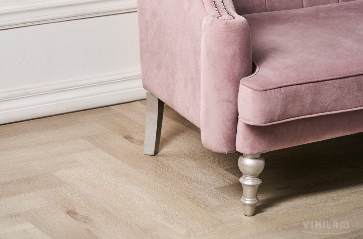 Кварцвиниловый SPC ламинат Vinilam Parquet Herringbone Паркет Скандинавский IS11188 венгерская елка 720×120×6,5