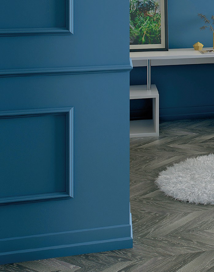Молдинг из полистирола под покраску NMC Wallstyl WL1 2000×40×20 фото в интерьере