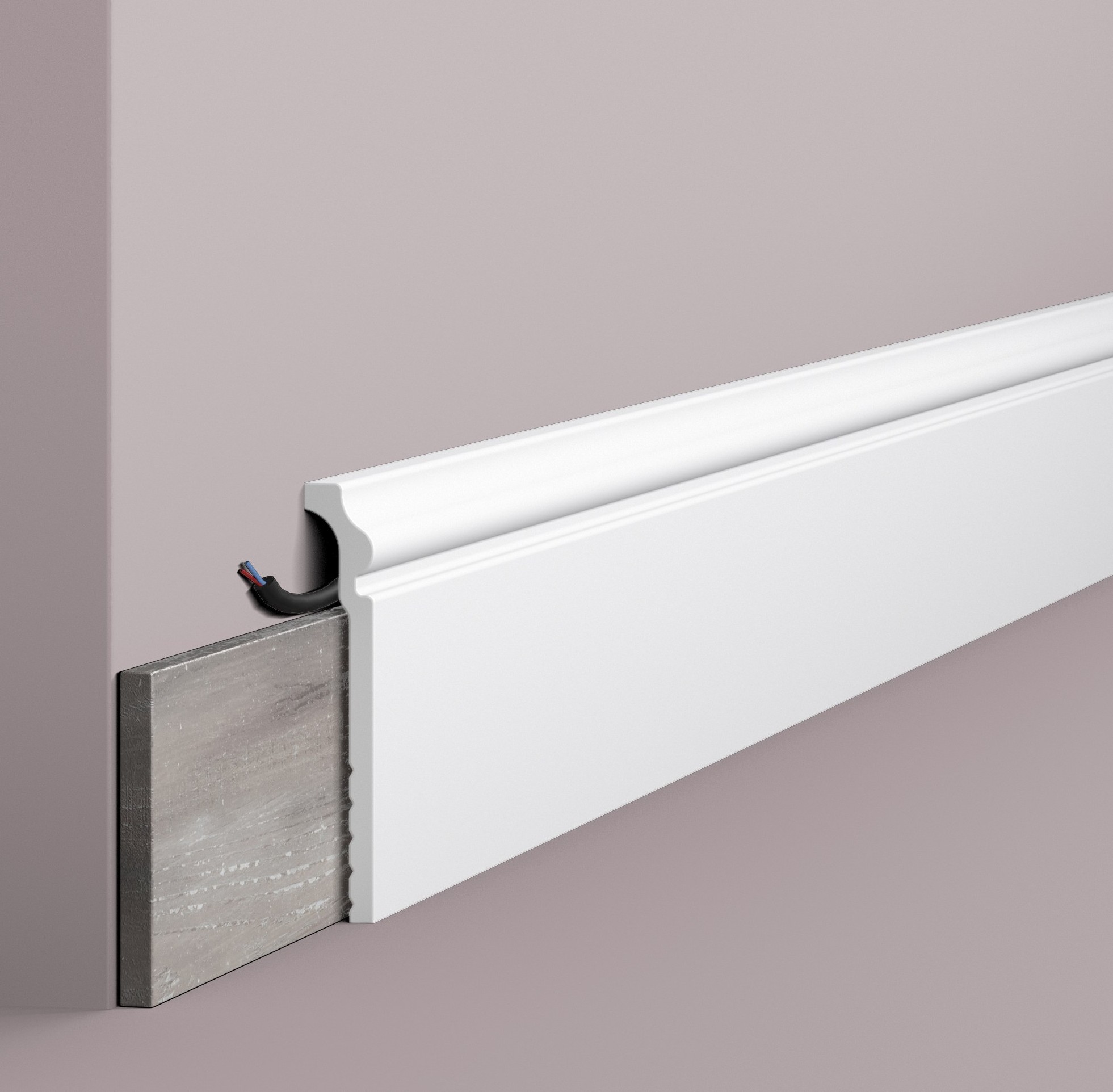 Плинтус под покраску NMC Wallstyl CF3 2000×120×22 Плинтус под покраску NMC Wallstyl CF3 2000×120×22