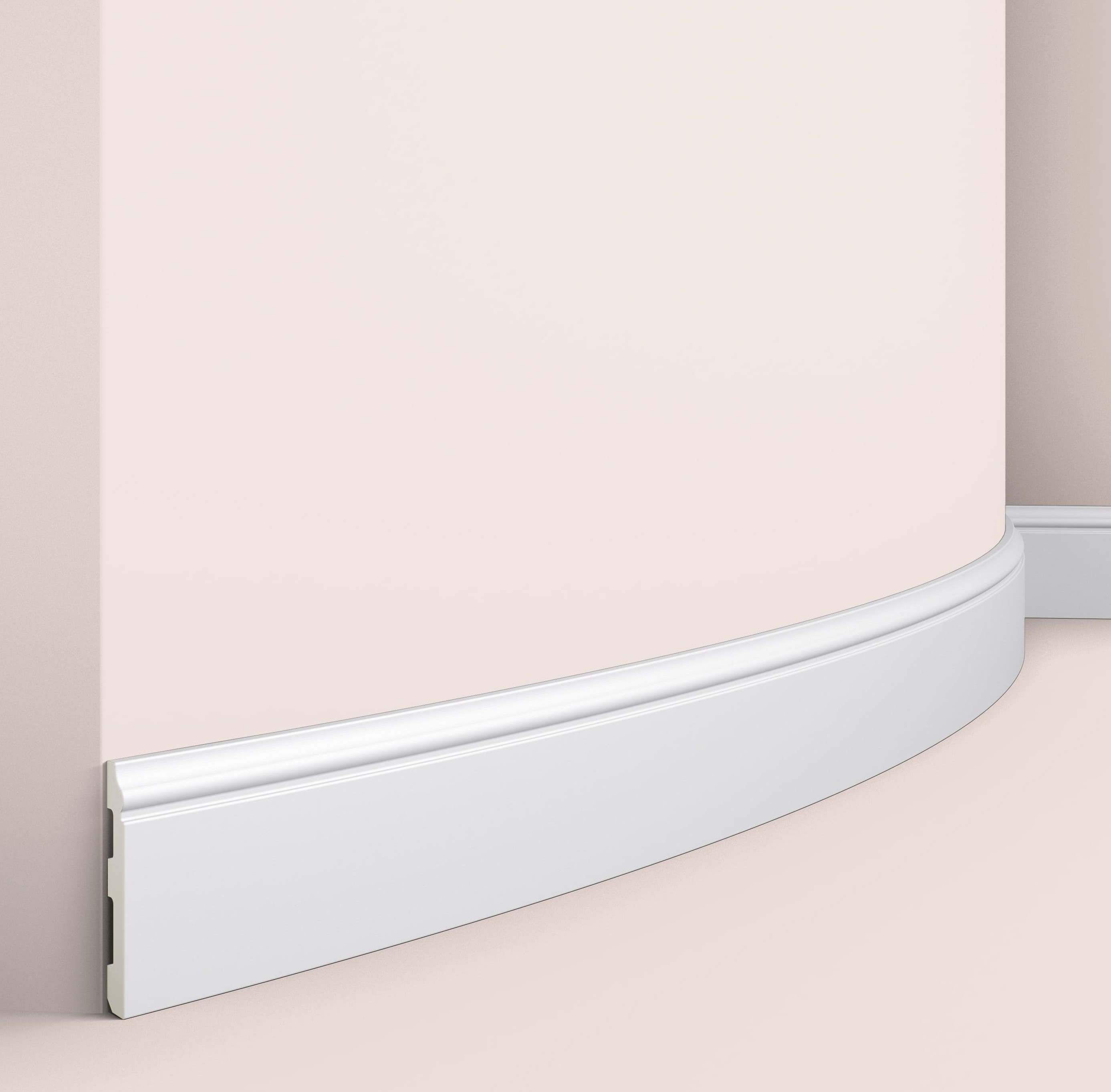 Плинтус полиуретановый под покраску гибкий NMC Wallstyl FL1 2000×80×12 Плинтус полиуретановый под покраску гибкий NMC Wallstyl FL1 2000×80×12