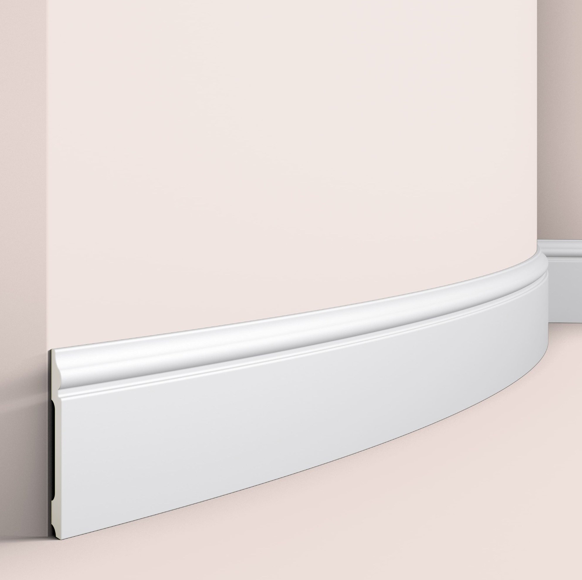 Плинтус полиуретановый под покраску гибкий NMC Wallstyl FL2 Flex 2000×120×15 Плинтус полиуретановый под покраску гибкий NMC Wallstyl FL2 Flex 2000×120×15