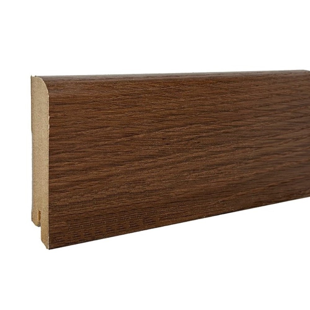 Плинтус МДФ ламинированный DeArtio Дуб Скандинавский темный B302-22 2050×80×16