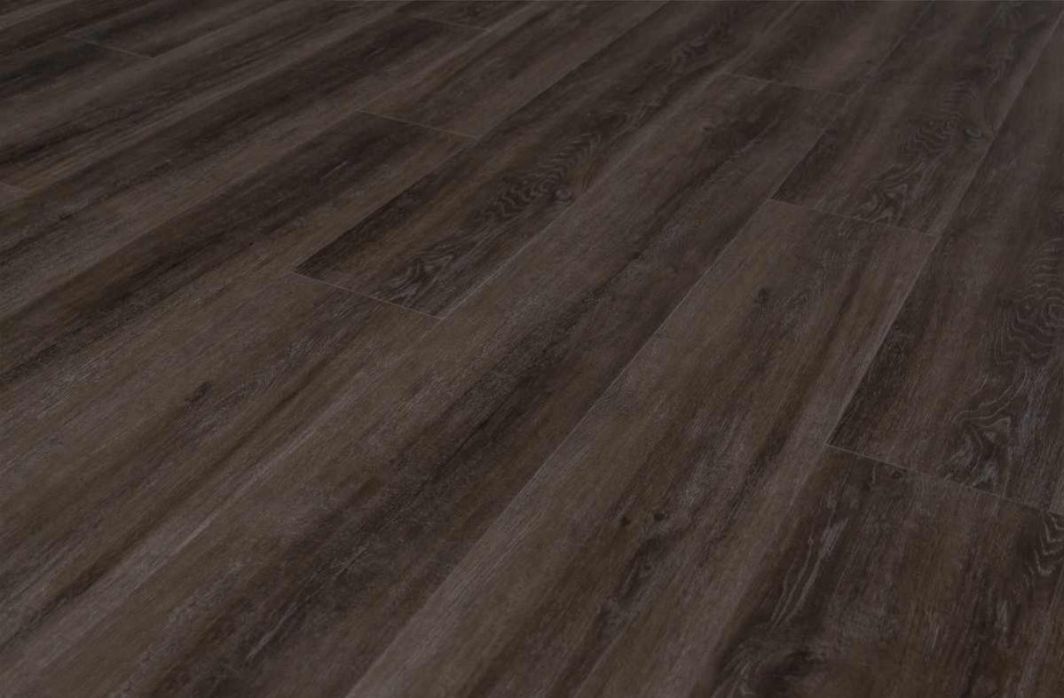 Кварцвиниловый SPC ламинат Vinilam Ceramo XXL Дуб Лугано 8890-EIR 1520×225×5,5 фото в интерьере