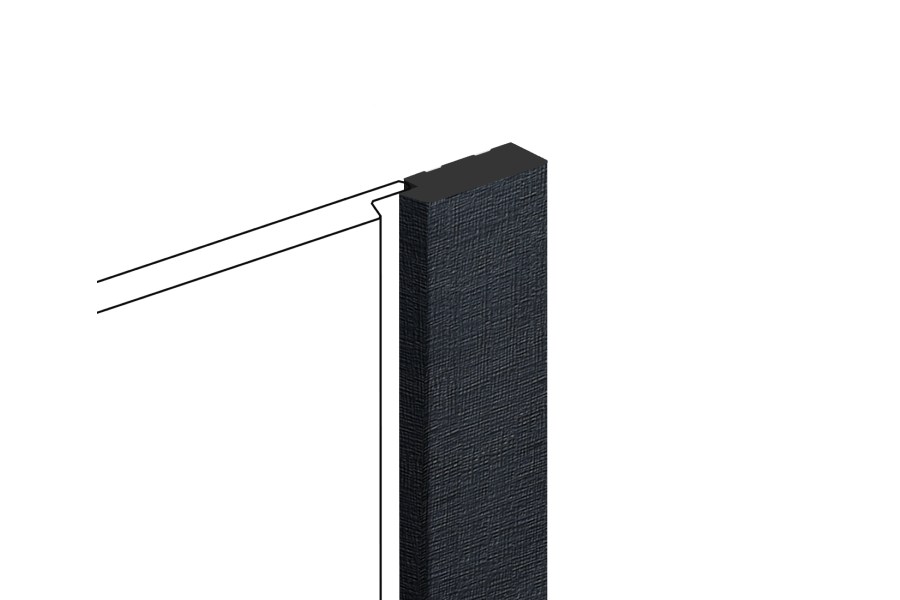 Финишный молдинг Hiwood LF124B BK114K 2700×31×12