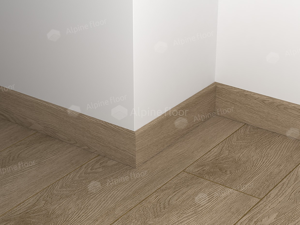 Плинтус Alpine Floor Grand Sequoia Гевуина ECO 11-7  2200×80×11 фото в интерьере