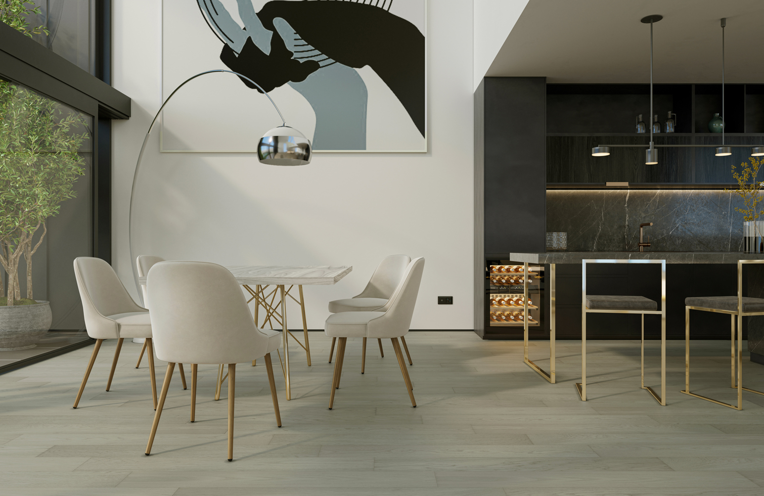 Композитная паркетная доска Quartz Parquet Классик Дуб песочный 408 400-1220×152×7 фото в интерьере Композитная паркетная доска Quartz Parquet Классик Дуб песочный 408 400-1220×152×7 фото в интерьере