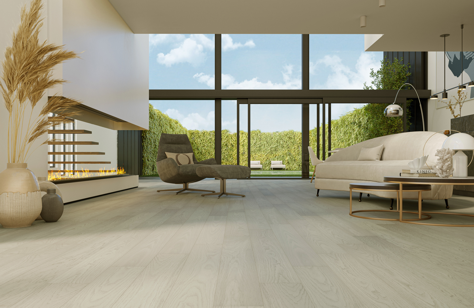 Композитная паркетная доска Quartz Parquet Классик Дуб песочный 408 400-1220×152×7 фото в интерьере Композитная паркетная доска Quartz Parquet Классик Дуб песочный 408 400-1220×152×7 фото в интерьере