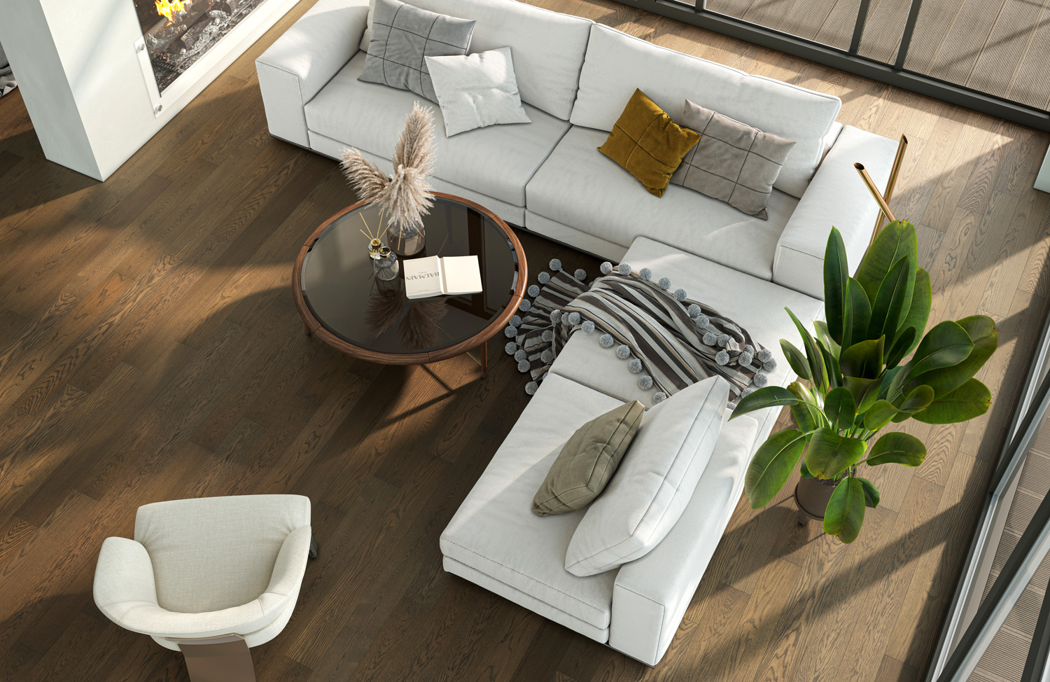 Композитная паркетная доска Quartz Parquet Классик Дуб рустикальный 410 400-1220×152×5 фото в интерьере Композитная паркетная доска Quartz Parquet Классик Дуб рустикальный 410 400-1220×152×5 фото в интерьере