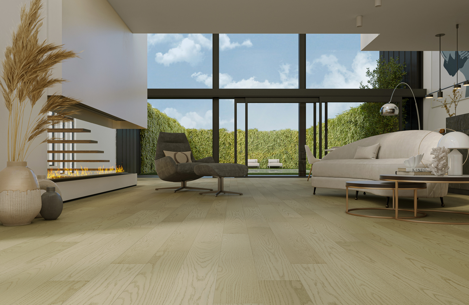 Композитная паркетная доска Quartz Parquet Классик Дуб шампань 414 400-1220×152×5 фото в интерьере Композитная паркетная доска Quartz Parquet Классик Дуб шампань 414 400-1220×152×5 фото в интерьере