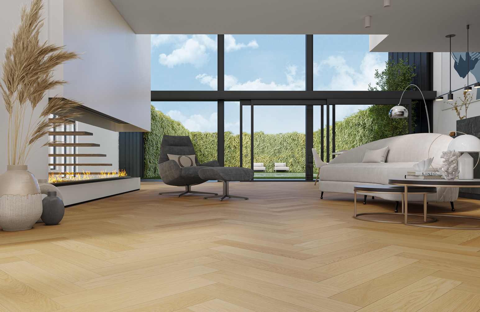 Композитная паркетная доска Quartz Parquet Елка Дуб тоскана 33-407 венгерская елка 635×127×5 фото в интерьере Композитная паркетная доска Quartz Parquet Елка Дуб тоскана 33-407 венгерская елка 635×127×5 фото в интерьере