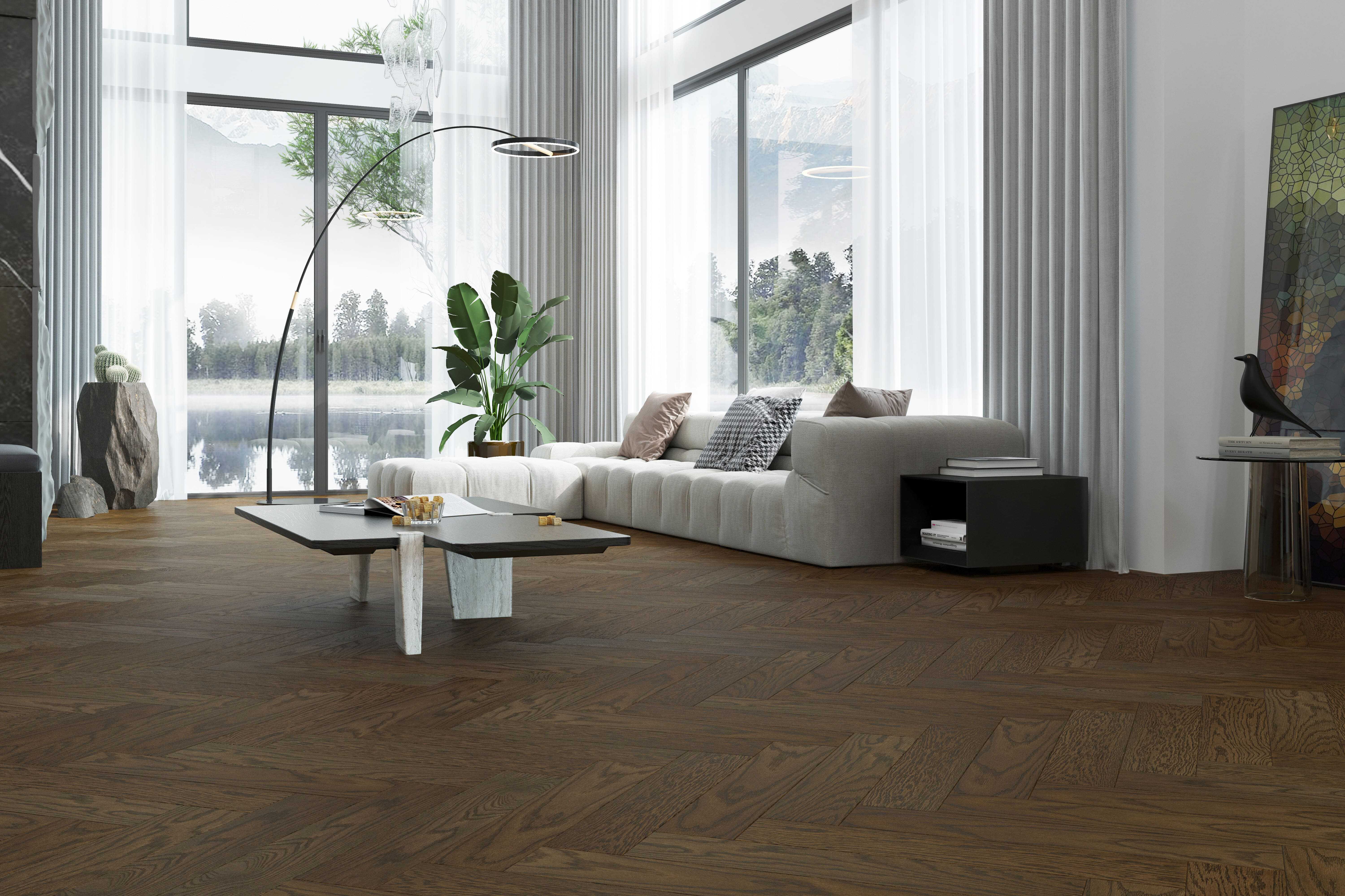 Композитная паркетная доска Quartz Parquet Елка Дуб брауни 33-413 венгерская елка 635×127×5 фото в интерьере Композитная паркетная доска Quartz Parquet Елка Дуб брауни 33-413 венгерская елка 635×127×5 фото в интерьере