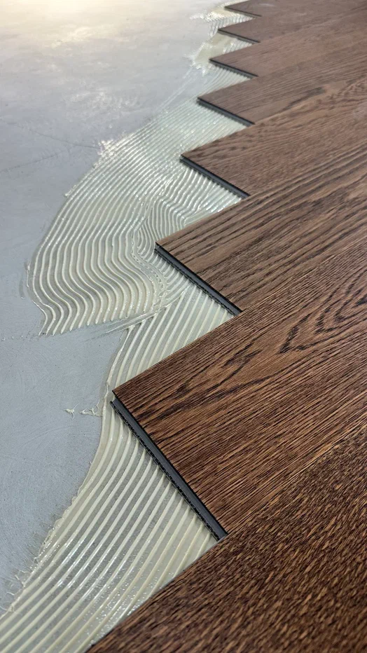Композитная паркетная доска Quartz Parquet Елка Дуб брауни 33-413 венгерская елка 635×127×5