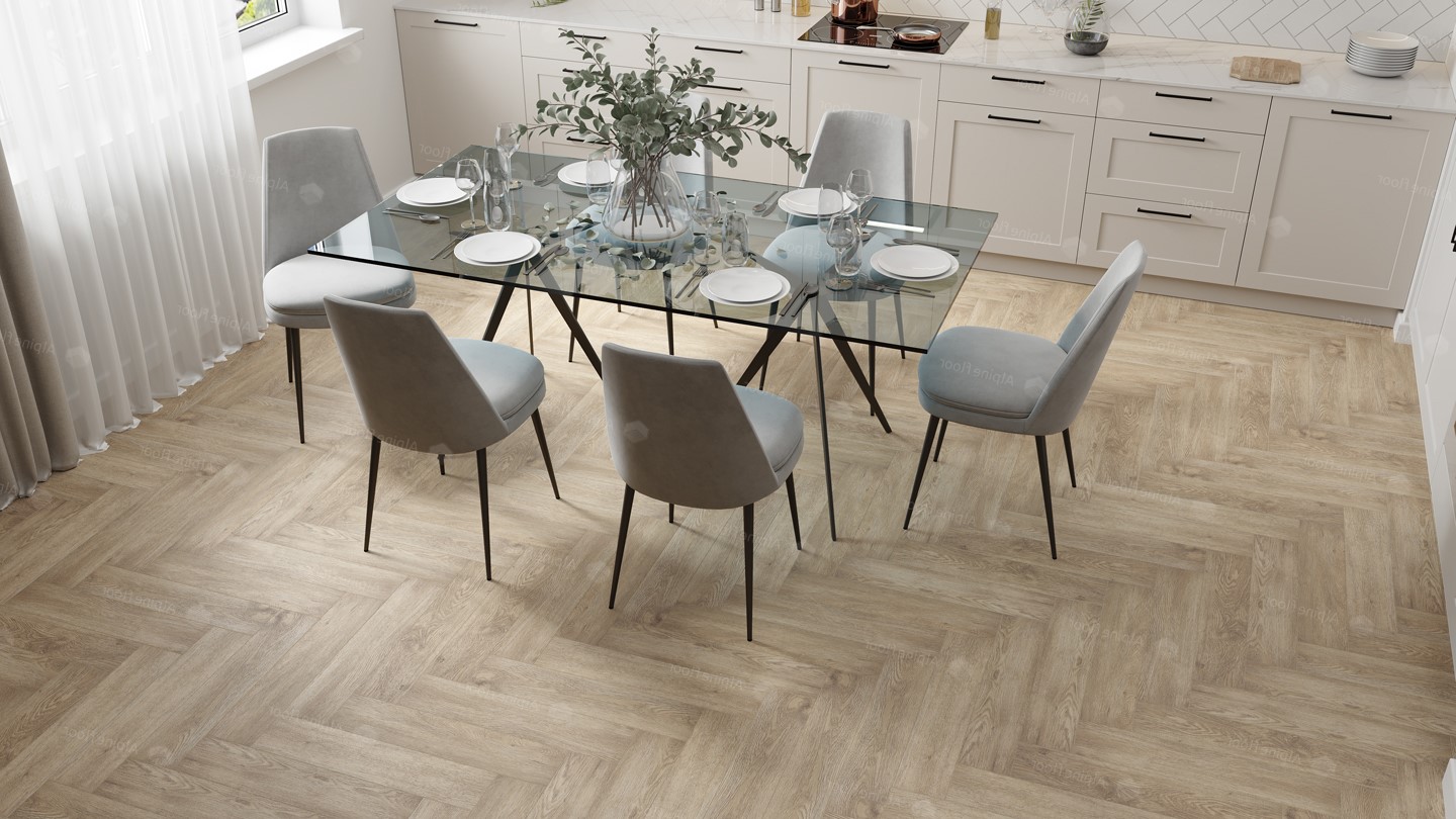 Кварцвиниловая плитка Alpine Floor клеевая Parquet LVT Дуб Ваниль Селект ECO 16-3 венгерская елка 590×118×2,5 фото в интерьере Кварцвиниловая плитка Alpine Floor клеевая Parquet LVT Дуб Ваниль Селект ECO 16-3 венгерская елка 590×118×2,5 фото в интерьере