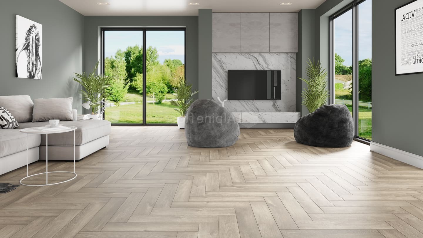 Кварцвиниловая плитка Alpine Floor клеевая Parquet LVT Дуб Натуральный отбеленный ECO 16-5 венгерская елка 590×118×2,5 фото в интерьере Кварцвиниловая плитка Alpine Floor клеевая Parquet LVT Дуб Натуральный отбеленный ECO 16-5 венгерская елка 590×118×2,5 фото в интерьере