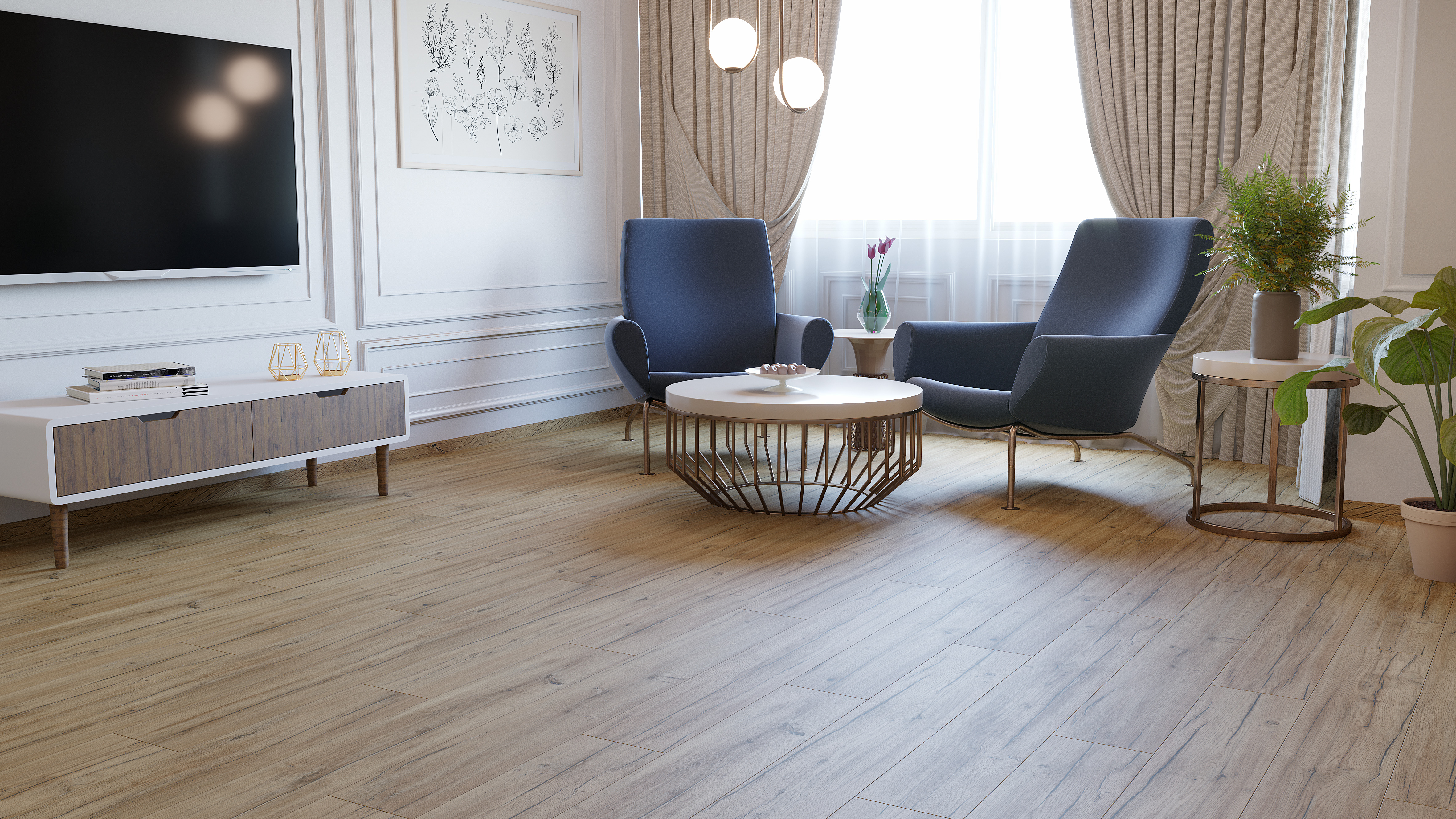 Ламинат Kronopol Aurum Volo Aqua Oak Condor D40254 1380×191×8 фото в интерьере Ламинат Kronopol Aurum Volo Aqua Oak Condor D40254 1380×191×8 фото в интерьере