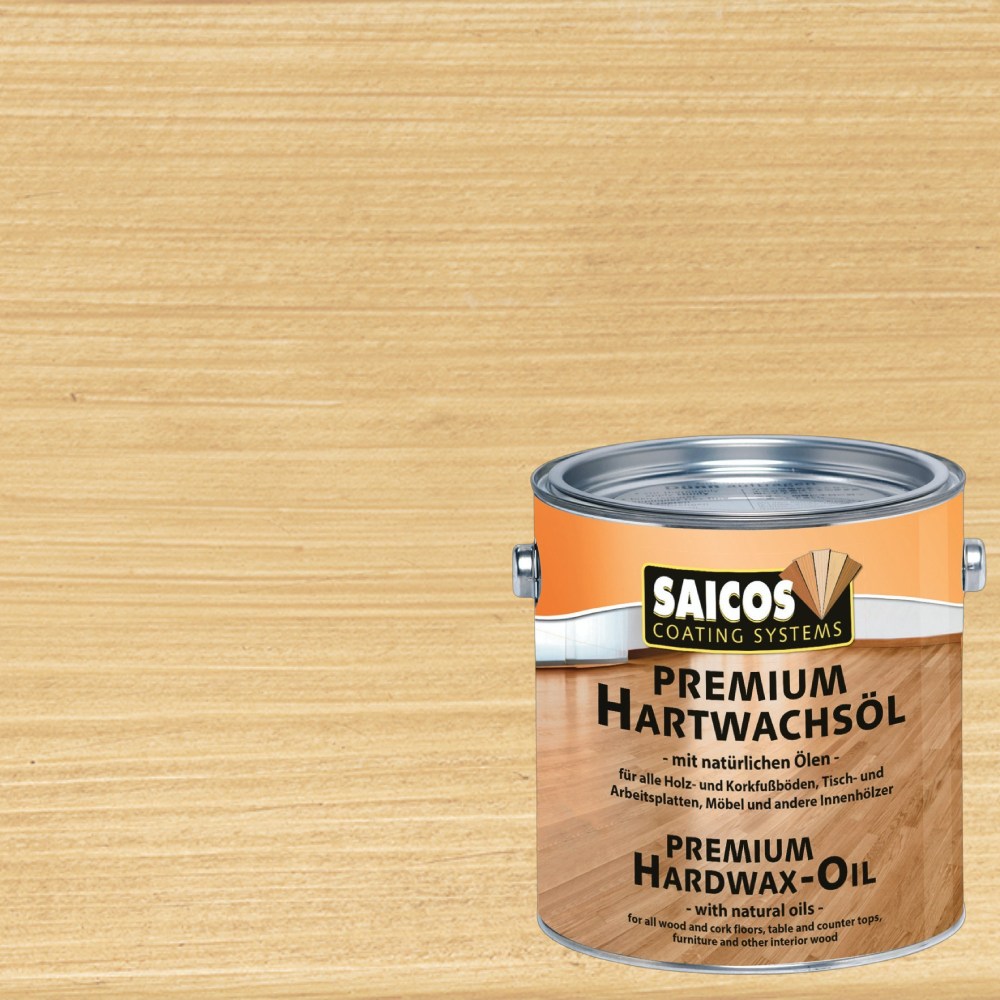 Масло с твердым воском для пола Saicos Premium Hartwachsol цвет 3328 Тик матовый 0,125 л Масло с твердым воском для пола Saicos Premium Hartwachsol цвет 3328 Тик матовый 0,125 л